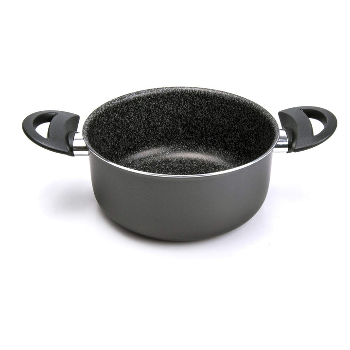 Alluflon Tradition Italien Kasserolle, Aluminium, schwarz, 16 cm, 16 cm