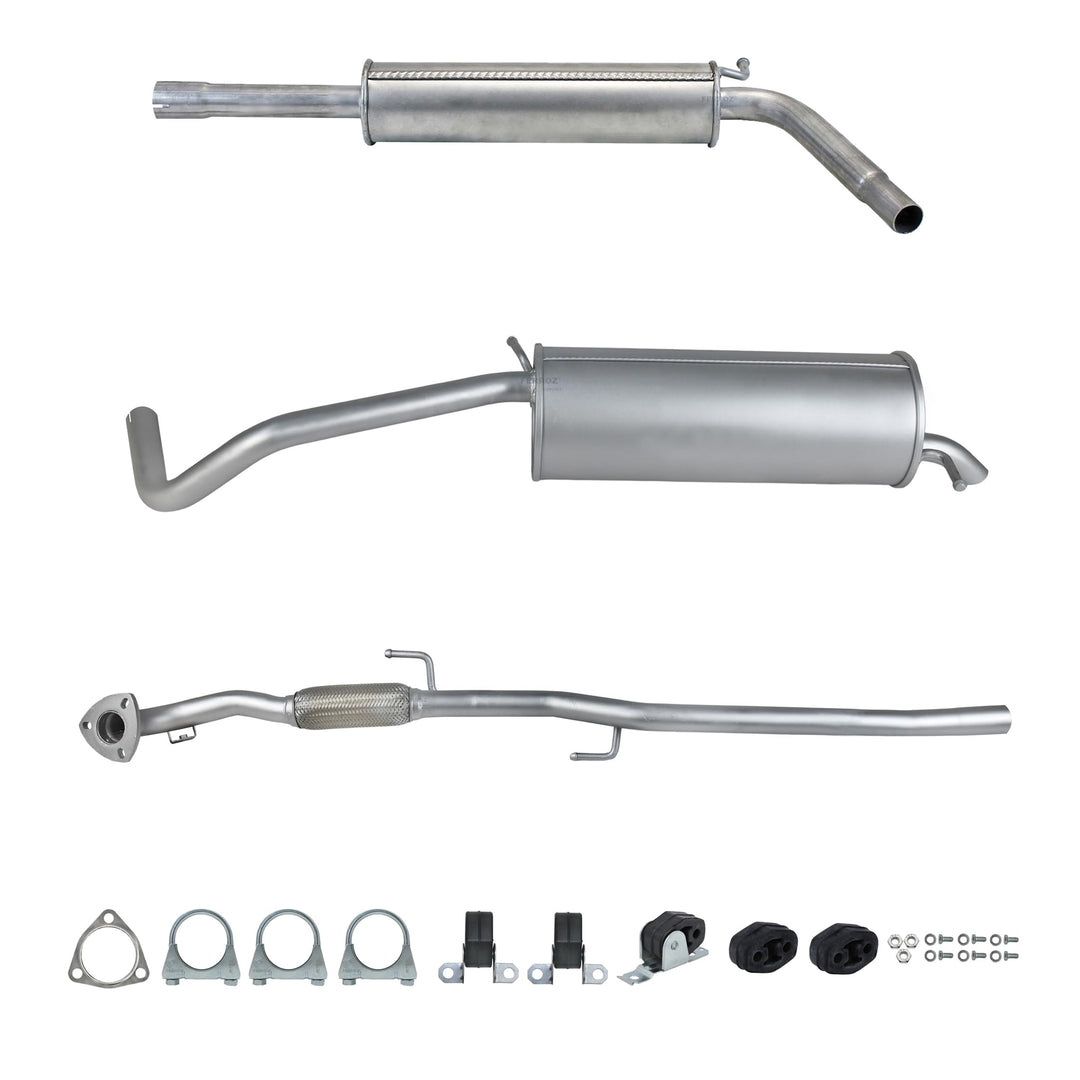 Ferroz Export Ersatz für Auspuffanlage ab Kat VW POLO 9N 1.2, Fabia, Ibiza 2001-2005 Auspuff Komplet