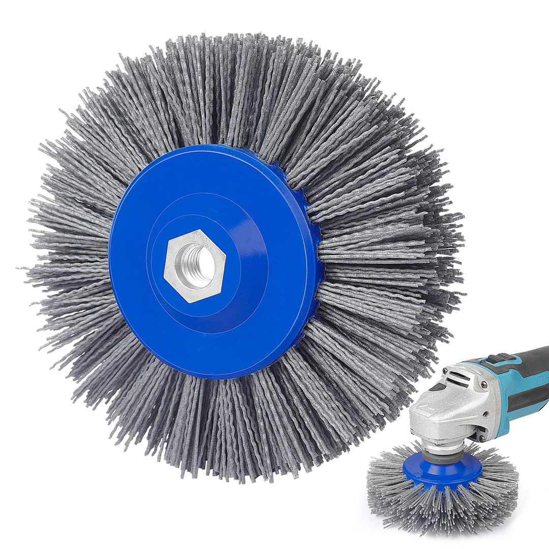 Schleifbürsten 120 Körnung 150mm Nylonbürste Drahtziehrad Pinsel Polierbürste für Satiniermaschine P
