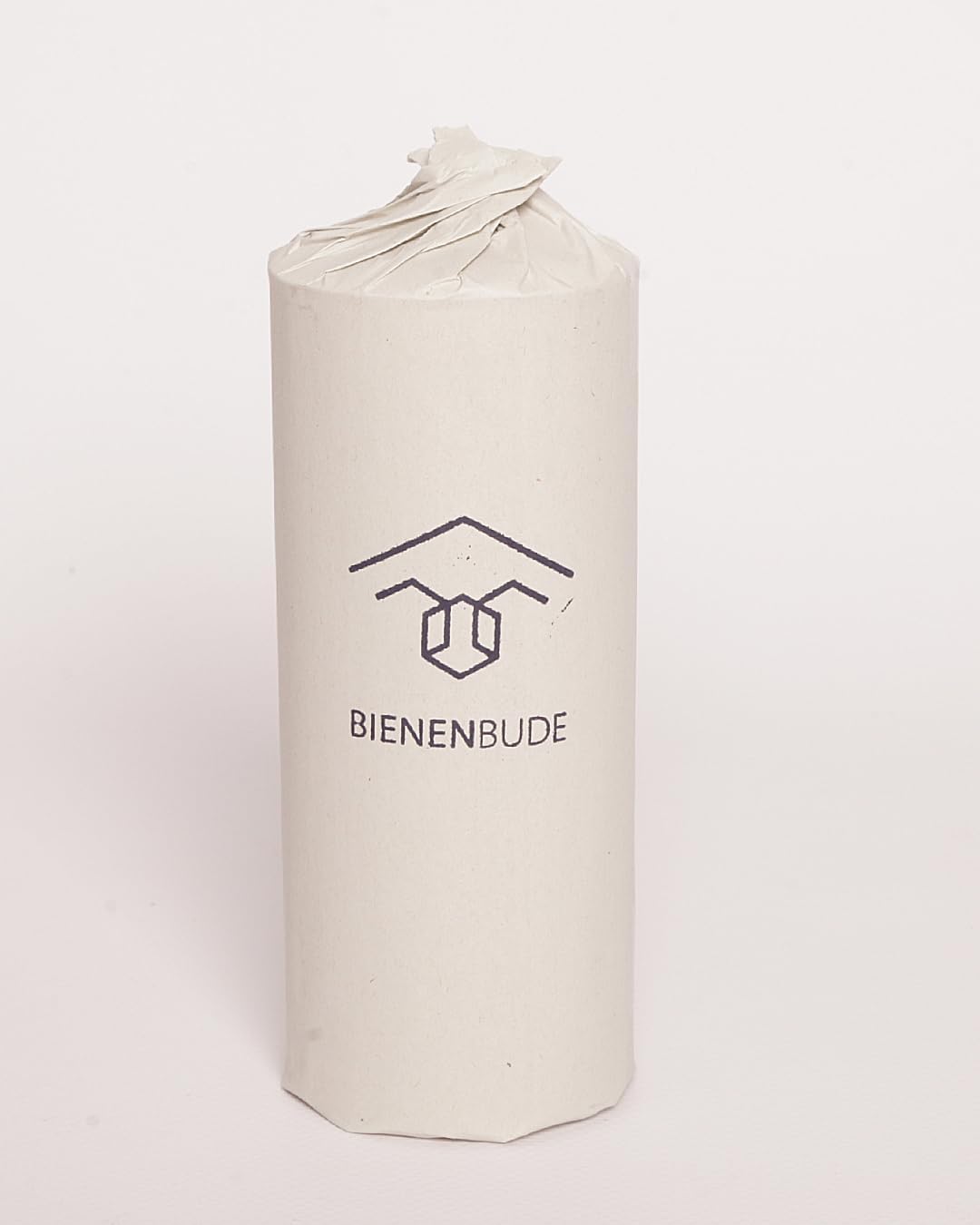 BienenBude I Bienenwachskerze I 1 Stück 15 x 6 cm I Handgefertigte Stumpenkerze I Direkt vom Imker