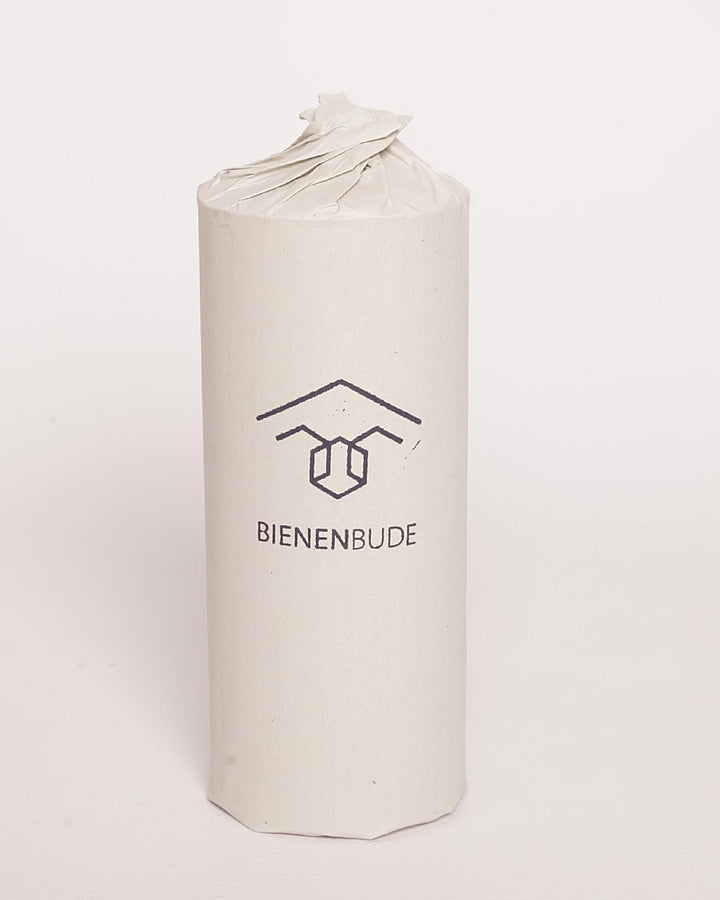 BienenBude I Bienenwachskerze I 1 Stück 15 x 6 cm I Handgefertigte Stumpenkerze I Direkt vom Imker