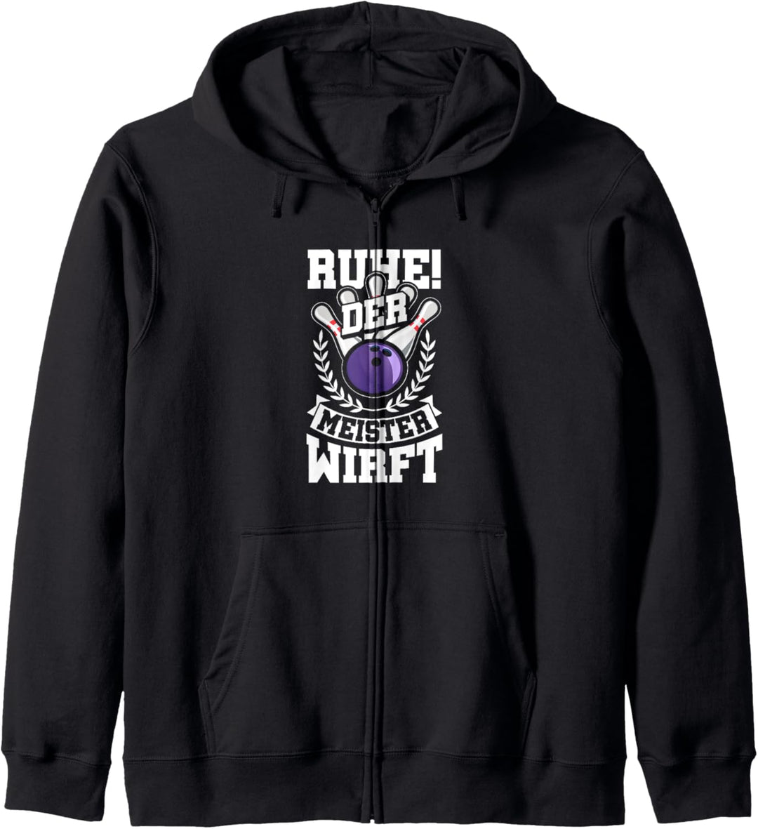 Bowling Bowlen Bowlingspieler Bowler Bowlingkugel Geschenk Kapuzenjacke