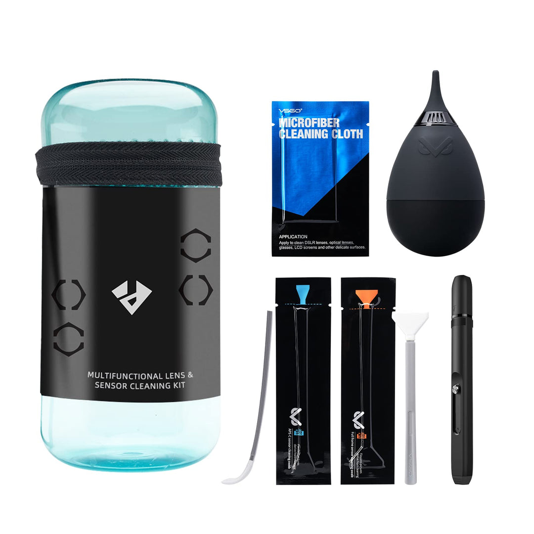 VSGO VS-A7E Kamera-Reinigungsset, tragbare Flasche, Becher, Luftgebläse, Objektiv-Reinigungsstift, W