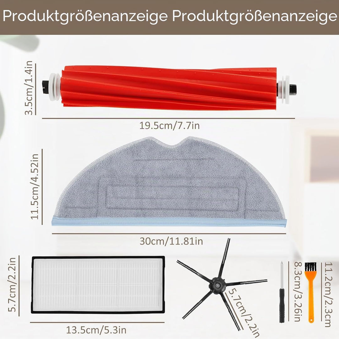 Zubehör Ersatzteile Kompatibel für Xiaomi Roborock S7 S7+ S7 Plus S7 MaxV S7 Pro S7 MaxV Ultra Saugr