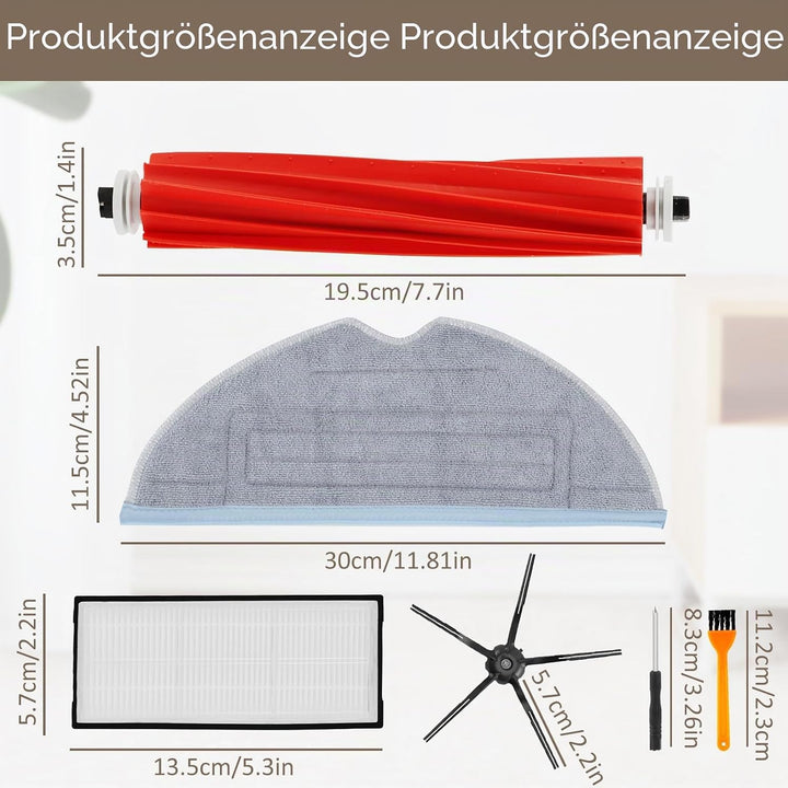 Zubehör Ersatzteile Kompatibel für Xiaomi Roborock S7 S7+ S7 Plus S7 MaxV S7 Pro S7 MaxV Ultra Saugr