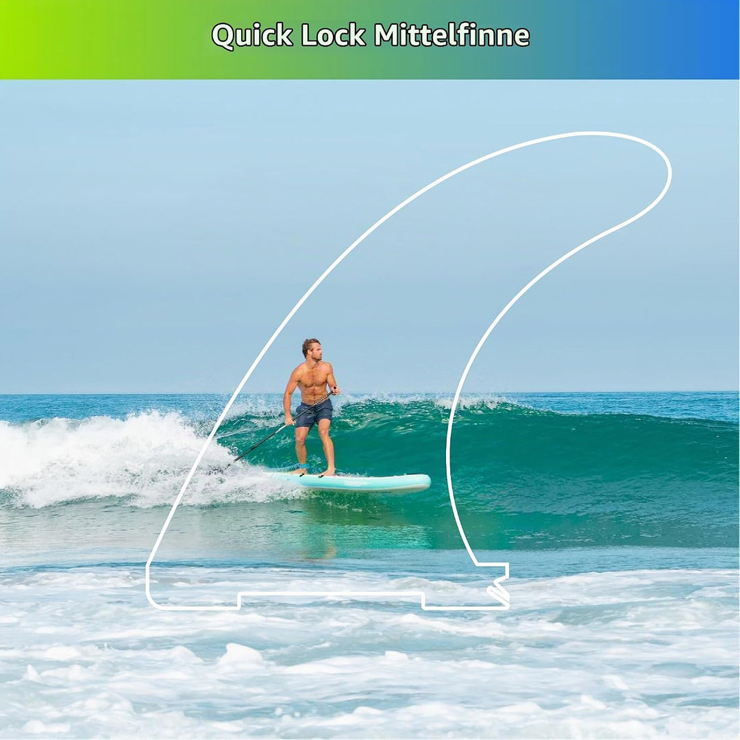 THURSO SURF Quick Lock Fins - Wählen Sie aus Center Finne/Seite Finnen Mittelflosse, Mittelflosse