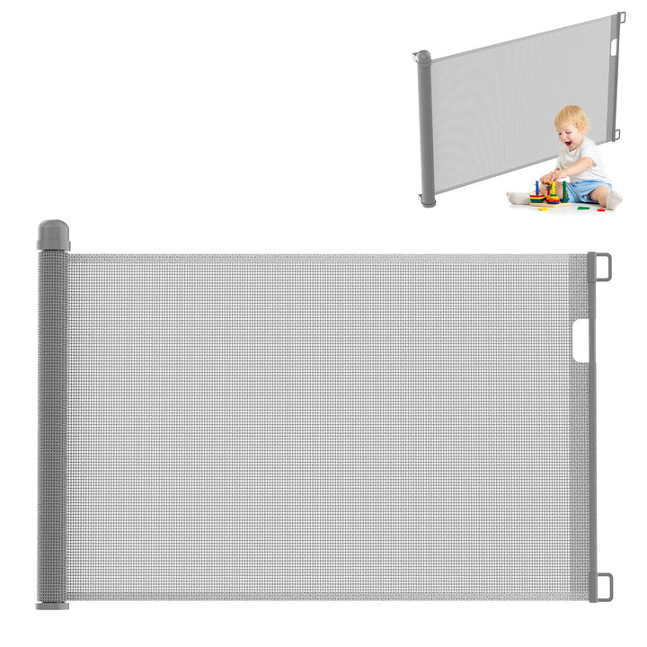 UISEBRT Türschutzgitter Ausziehbar 0-150cm, Treppenschutzgitter für Baby und Pelztiere, Kinder Schut