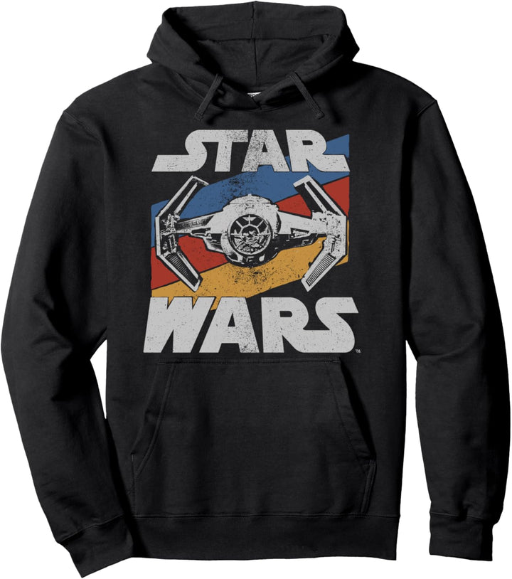 Star Wars Tie Fighter Striped Vintage Poster Pullover Hoodie