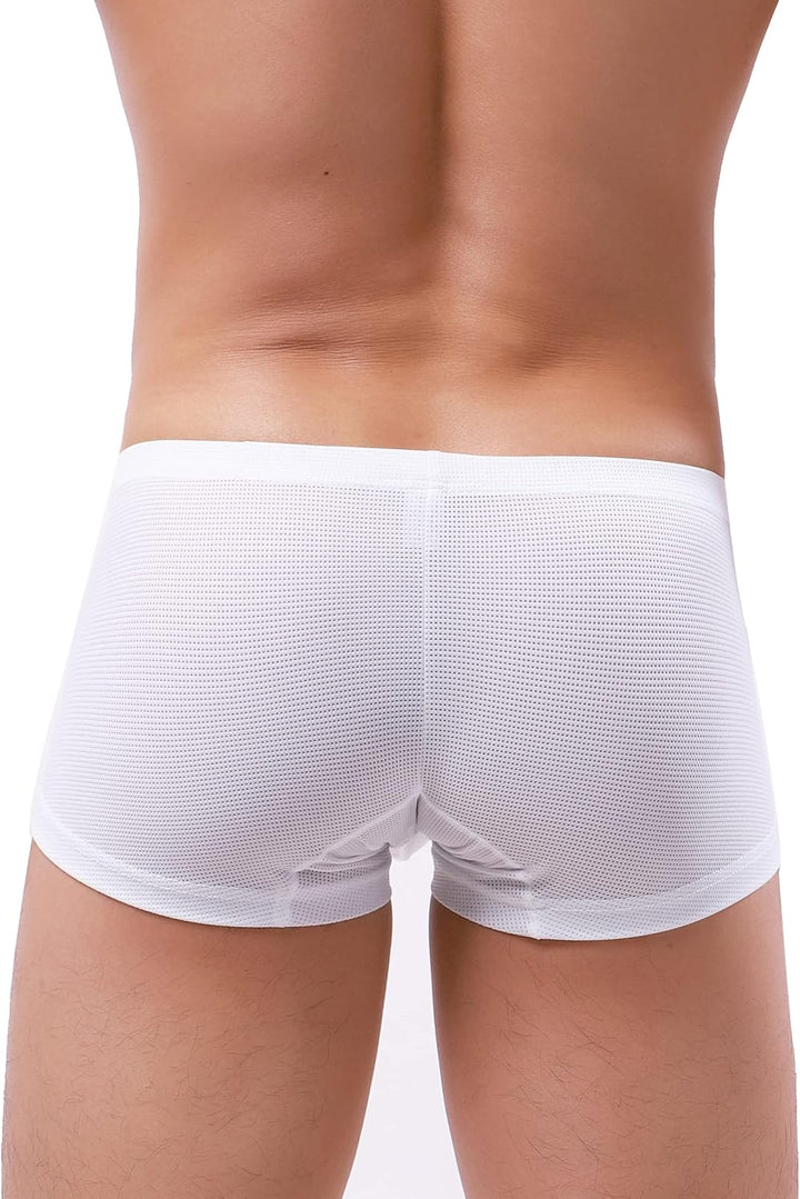 iKingsky Herren Atmungsaktive Retroshorts Ausbuchtung Männerstrunks Unterwäsche Sexy Uiedrigen Taill