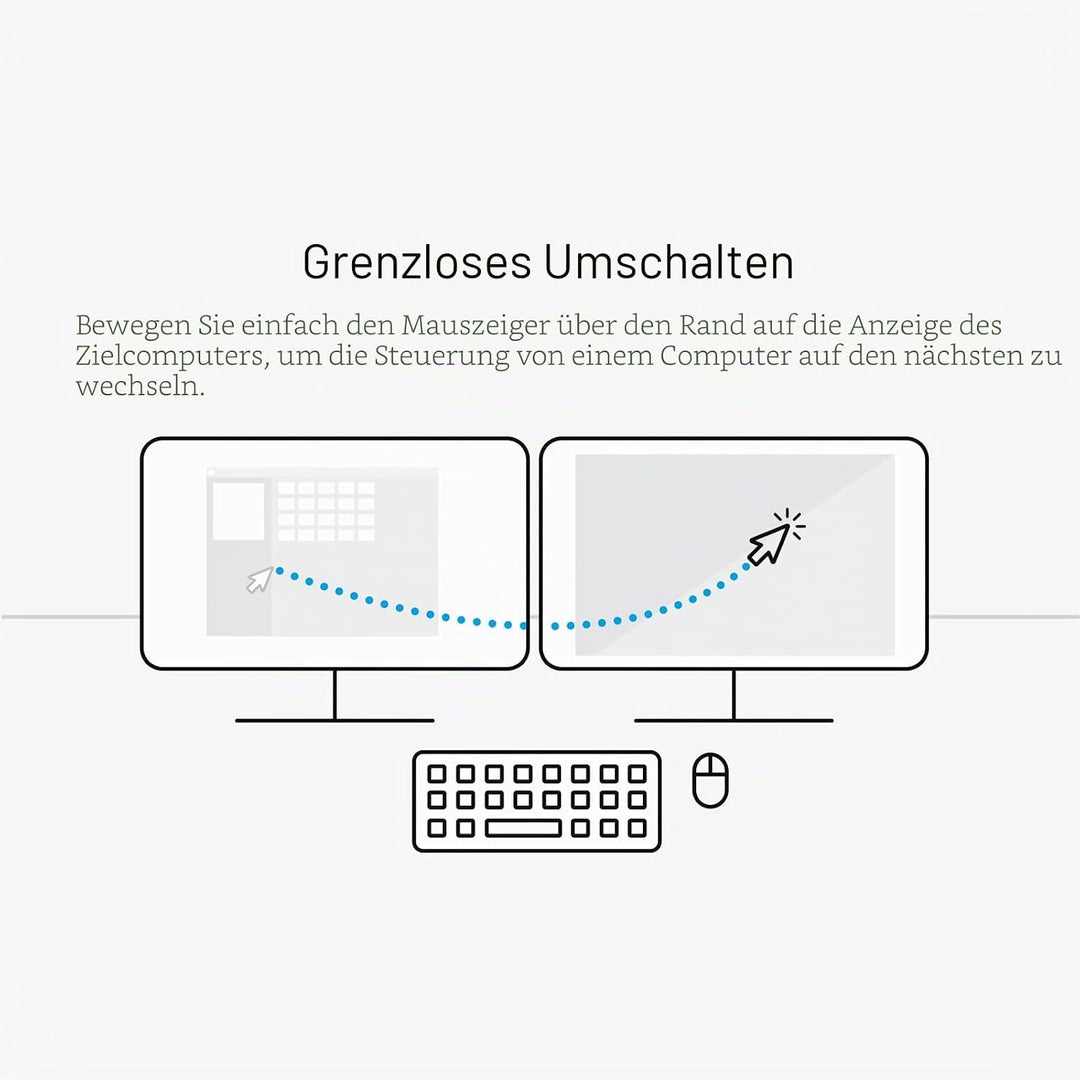 ATEN CS62KM 2-Port grenzenloser KM Switch, schwarz