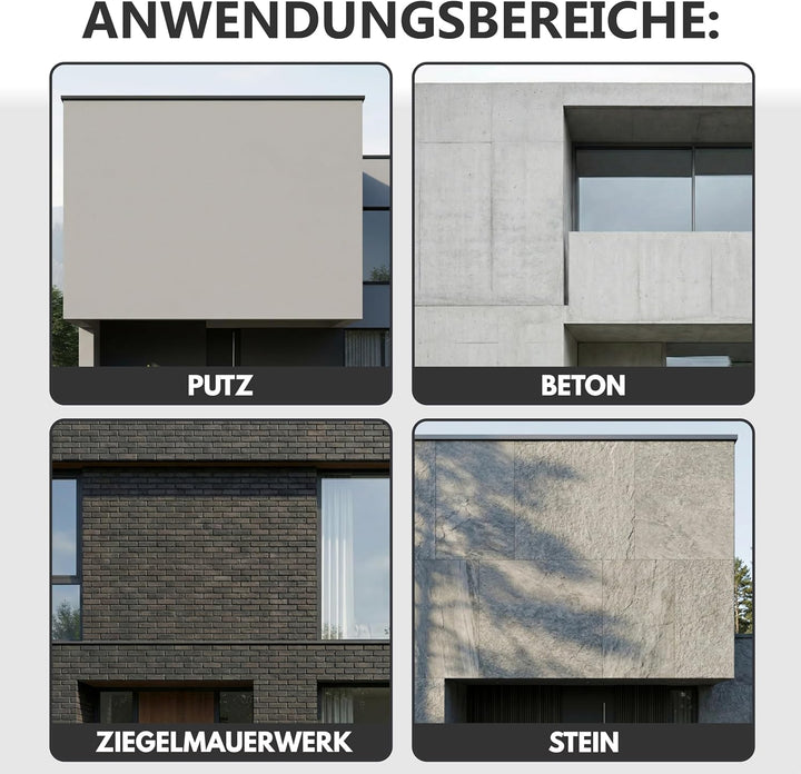 Fassaden Klimabeschichtung Weiss Energiesparfarbe Wandfarbe Aussenwandfarbe Fassadenfarbe spart Heiz