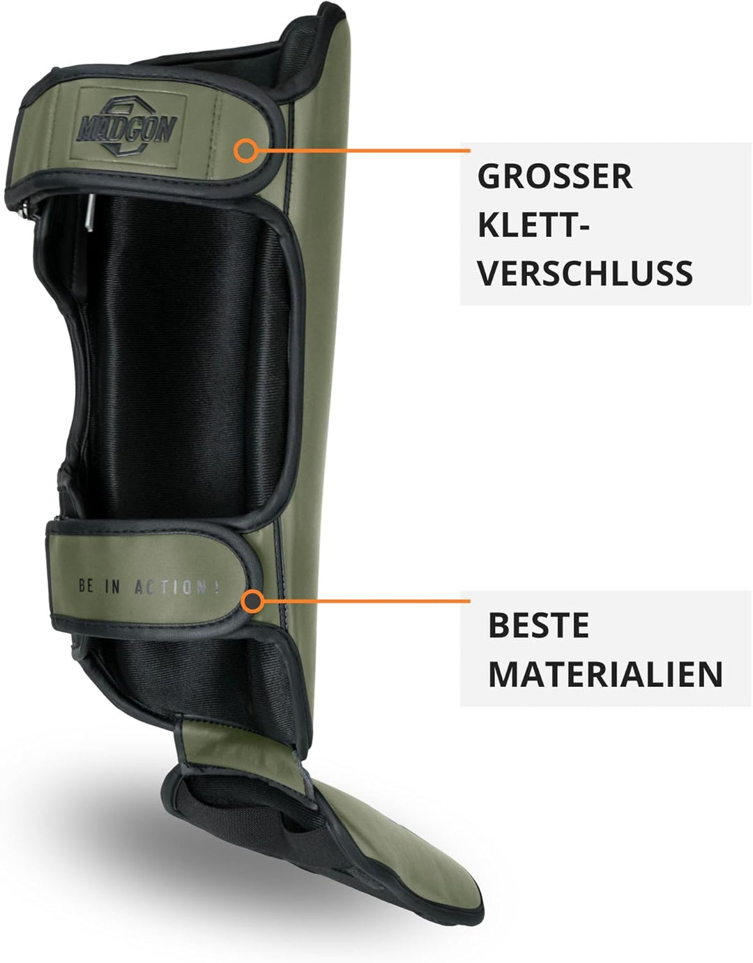 MADGON Schienbeinschoner mit perfektem Sitz und idealer Polsterung! Schienbein-Schutz mit geringer S