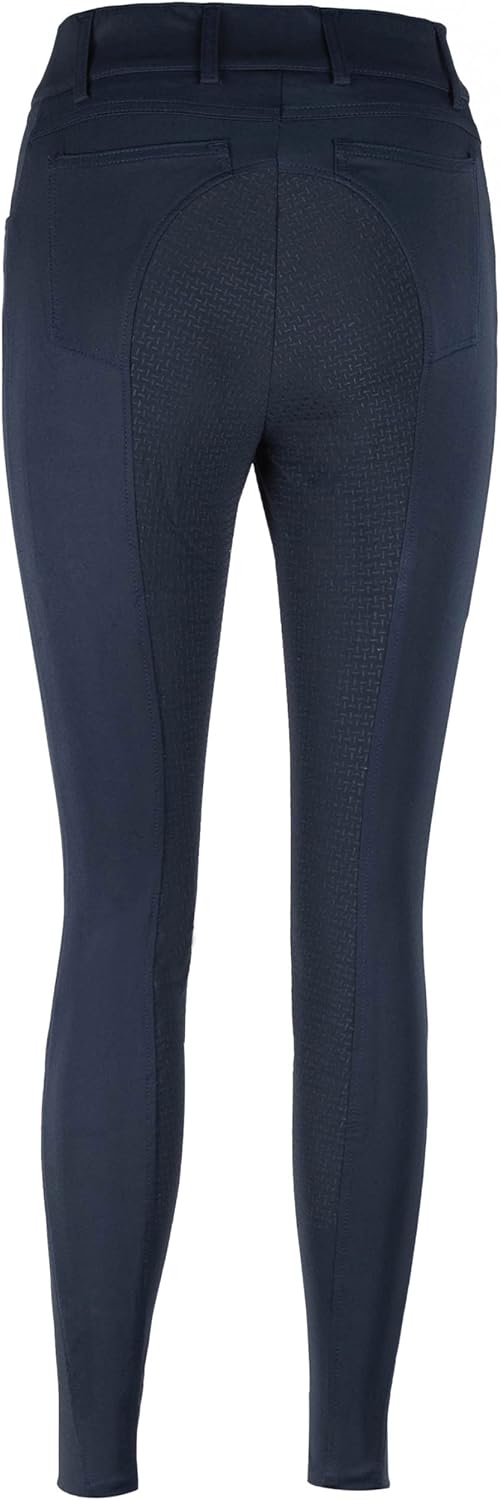 Lazura - Damen Reithose Pia | Vollbesatz aus Silikon | Reiterhose mit seitlicher Handytasche & 4 Ein