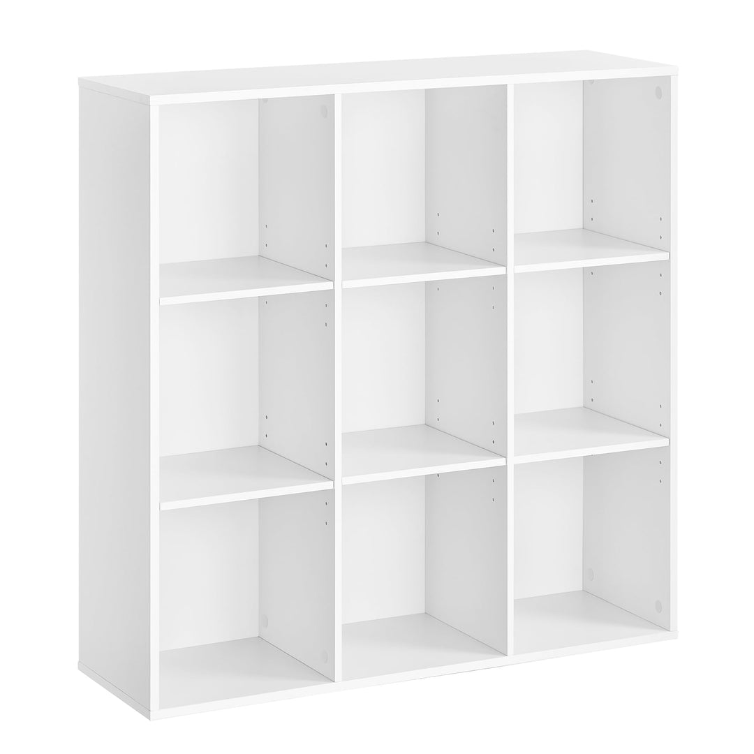 VASAGLE Bücherschrank, Bücherregal, mit 9 Fächern, Büroregal, Würfelregal, Standregal, für Wohnzimme