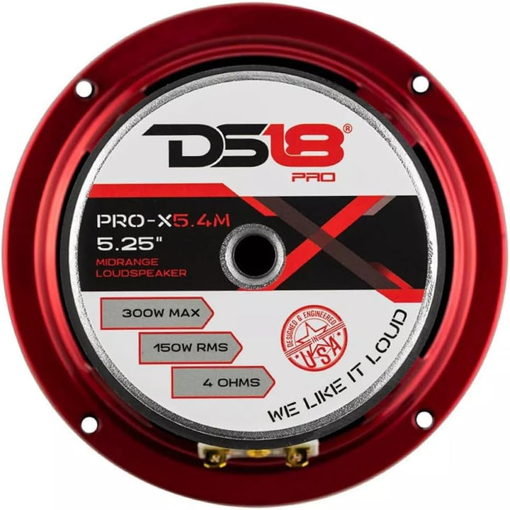 KIT-Set FÜR DS 18 PRO-X5.4M 1 Mitteltöner mit 13 cm, 130 mm und 5,25 Zoll Durchmesser, 150 Watt rms