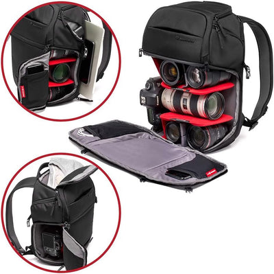 Manfrotto Advanced Fast III Professioneller Kamerarucksack für Spiegellose Kameras mit Objektiven un