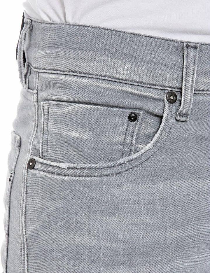 Replay Herren Jeans Mickym Slim-Fit 33W / 30L Light Grey 095, 33W / 30L Light Grey 095
