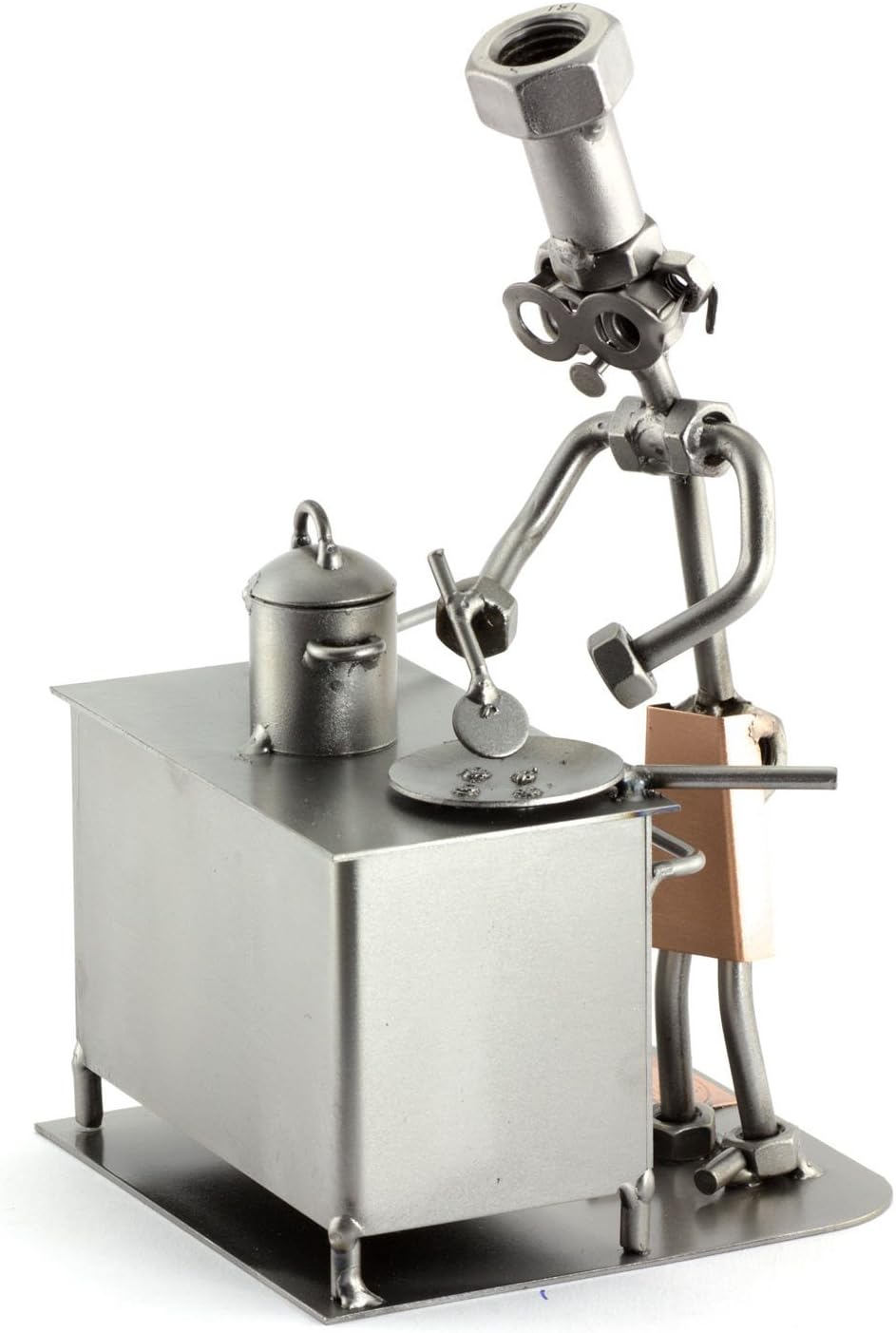 Steelman24 I Schraubenmännchen Koch I Made in Germany I Handarbeit I Geschenkidee I Stahlfigur I Met