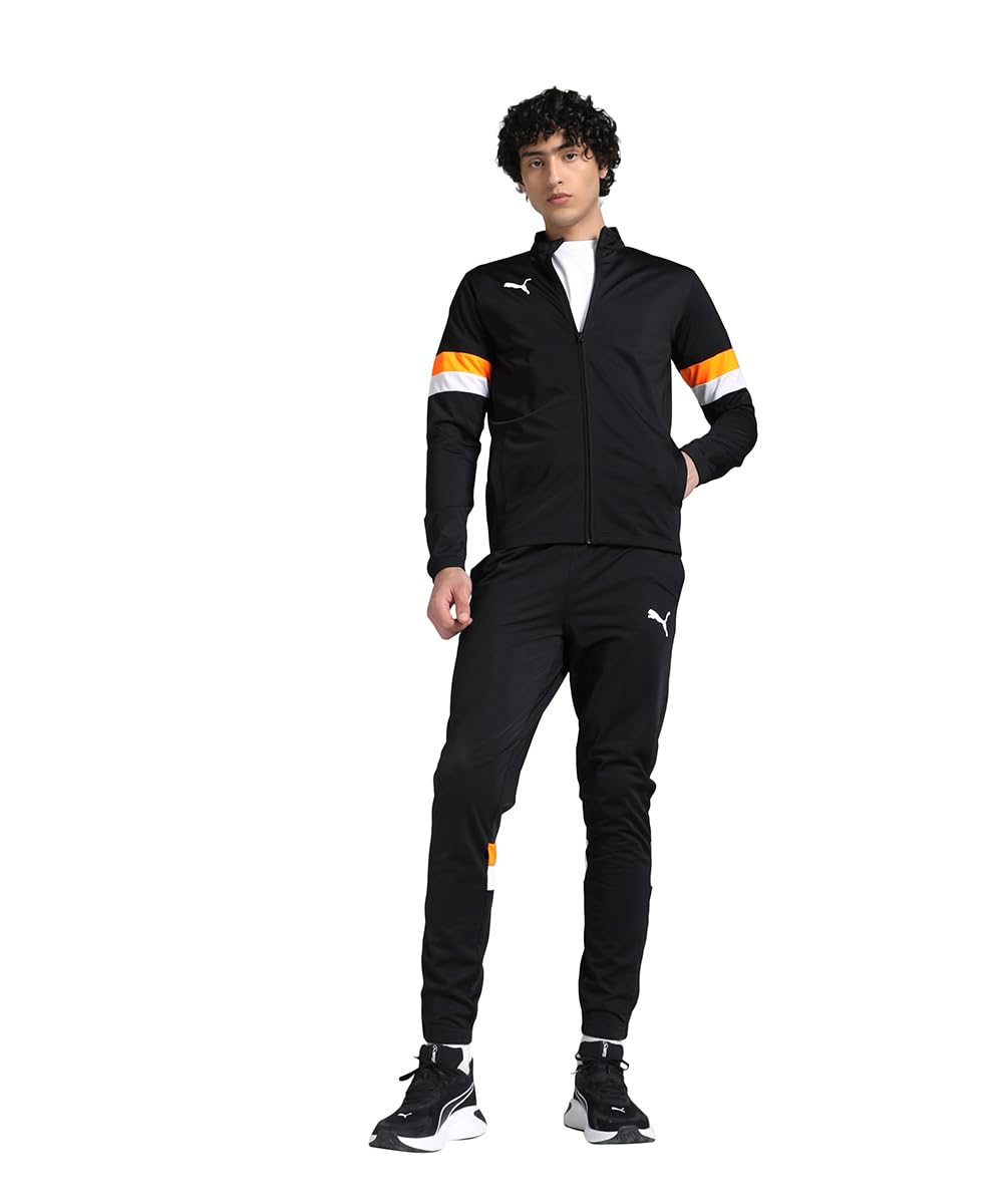 PUMA Herren Individualrise Tracksuit Strickanzüge (1er Pack) S PUMA Black-Heat Fire, S PUMA Black-He