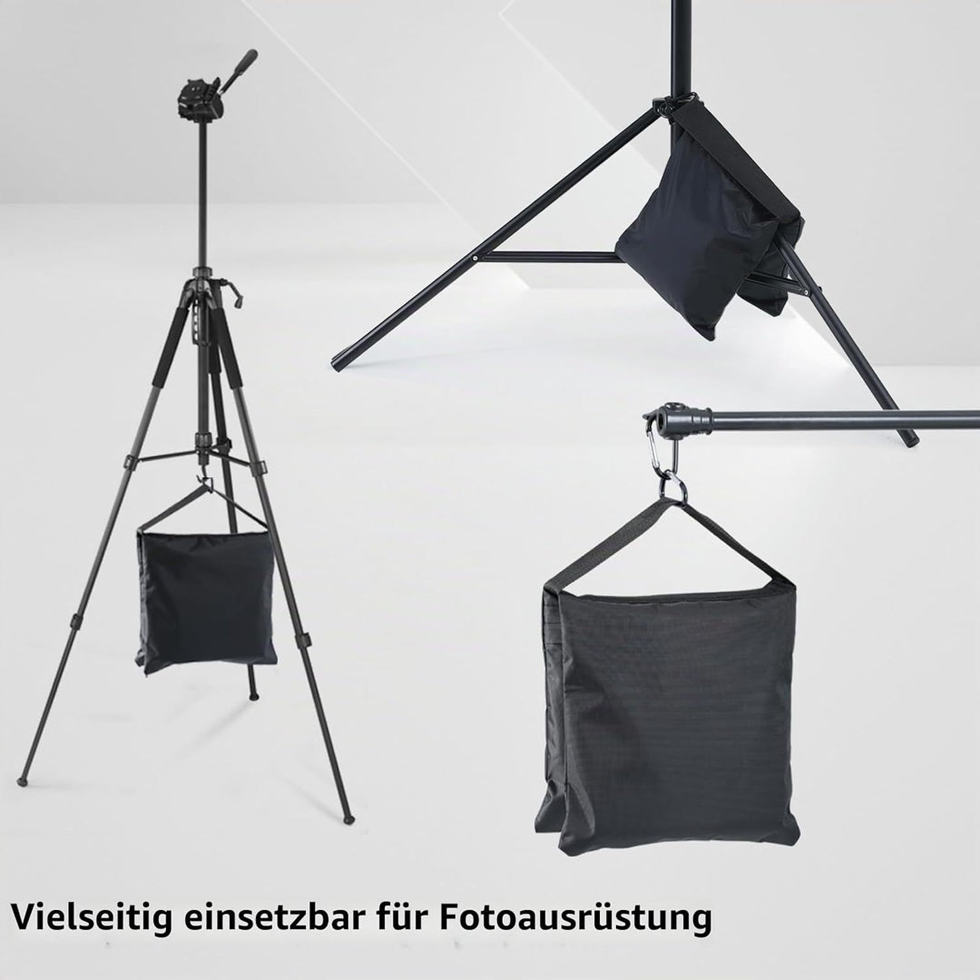 ABCCANOPY Sandsack Satteltasche Fotografie Gewicht Taschen für Video Ständer, 4 Packungen (schwarz),