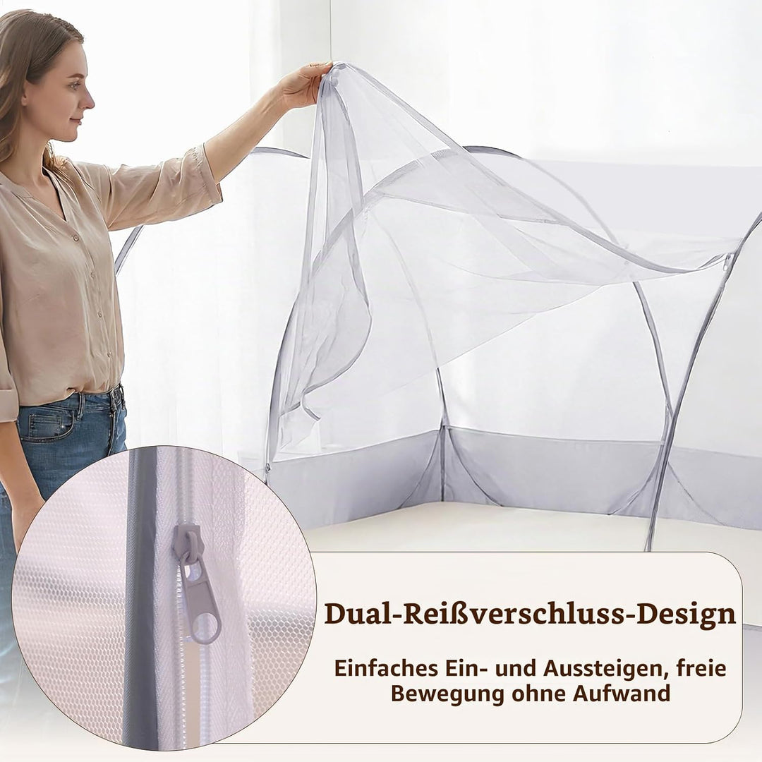 Pop-up Moskitonetz, 190 x 90 x 90cm Ultraleichtes Faltbares Moskitonetz für Outdoor Indoor, Gross Tr