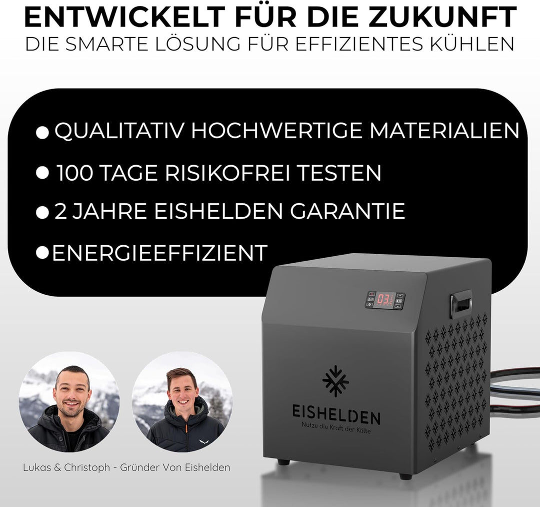 Eishelden Eisbad Kühlgerät LARS – Smarte Powerkühlung für dein Eisbad (bis 3 °C) | App-Steuerung & W