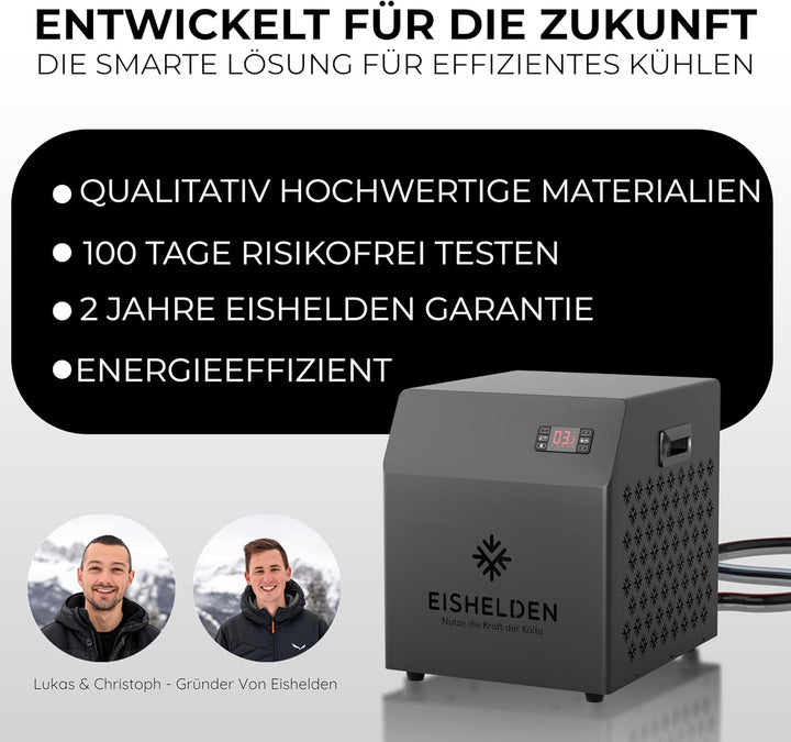 Eishelden Eisbad Kühlgerät LARS – Smarte Powerkühlung für dein Eisbad (bis 3 °C) | App-Steuerung & W