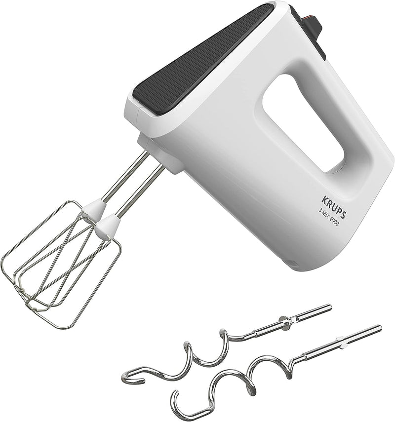 Krups GN4001 3 Mix 4000 Handmixer | 450 Watt | robustes Design | variabler Geschwindigkeitsregler |