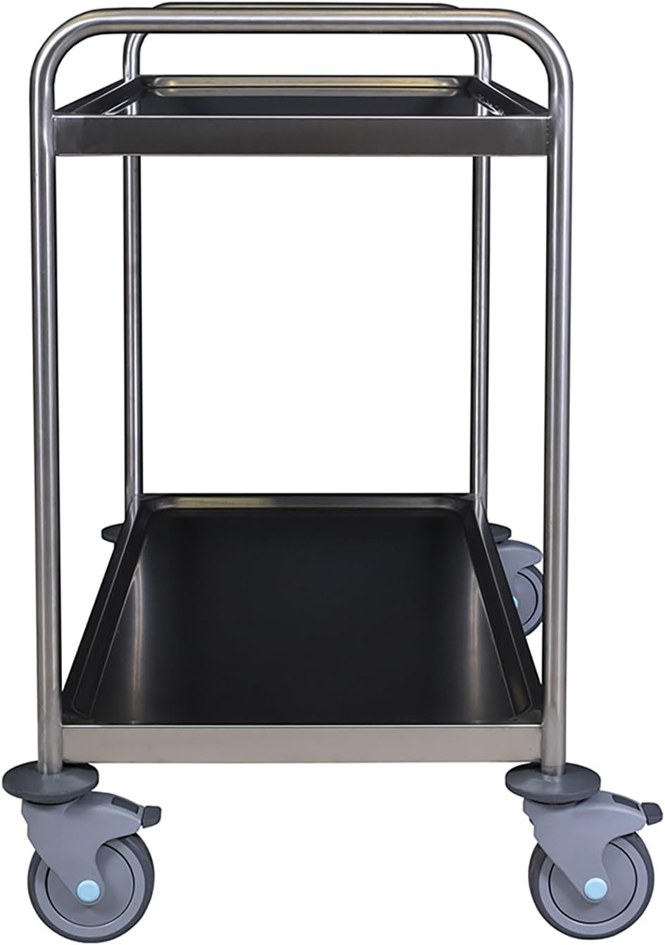 Servierwagen aus Edelstahl mit zwei Etagen (100, 50) 100.0 Zentimeter 50.0 Zentimeter, 100.0 Zentime