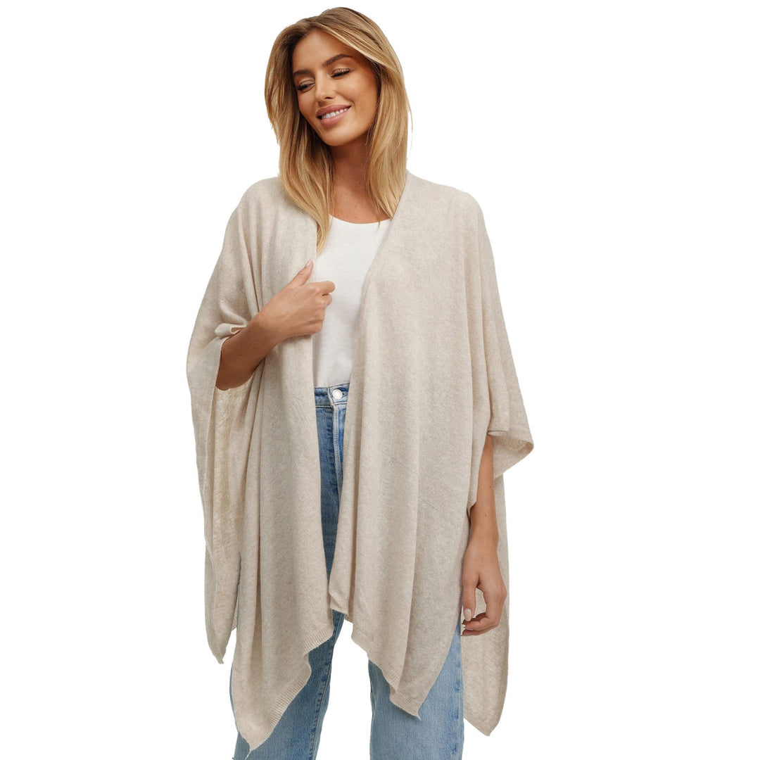 Damen Poncho,Schal Pullover, Lange Strickjacke, Strickpullover, Mantel,XXL Umhängetuch,Tunika für So