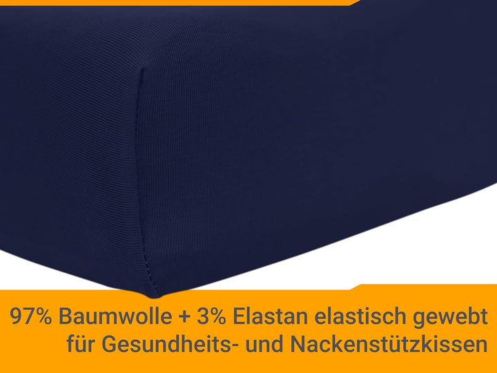 2er Pack Kissenbezüge für Gesundheitskissen der Grösse S - Spannbezüge 1450.2049, 30-35 x 45-50 cm,