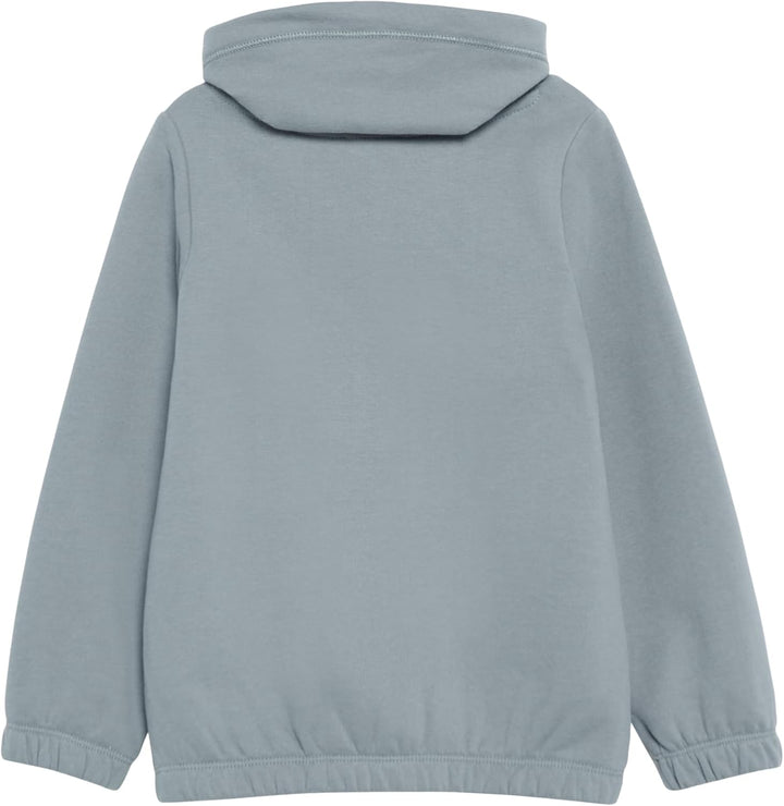 s.Oliver Wärmendes Sweatshirt mit Schalkragen und Glitzer-Artwork, 104-110 Blassblau