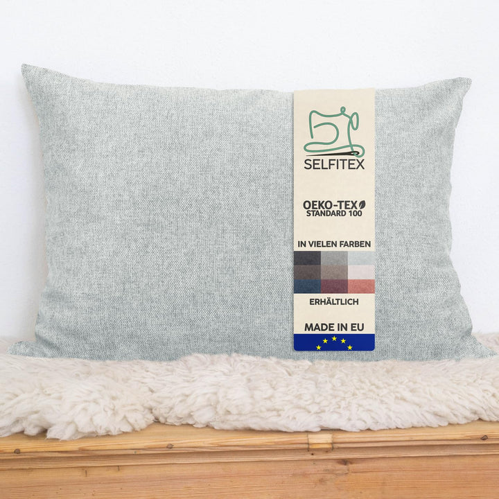 Selfitex Modisches Couchkissen XXL 60x80 cm, Sofakissen mit Füllung und Bezug, kuschelweiches Leseki