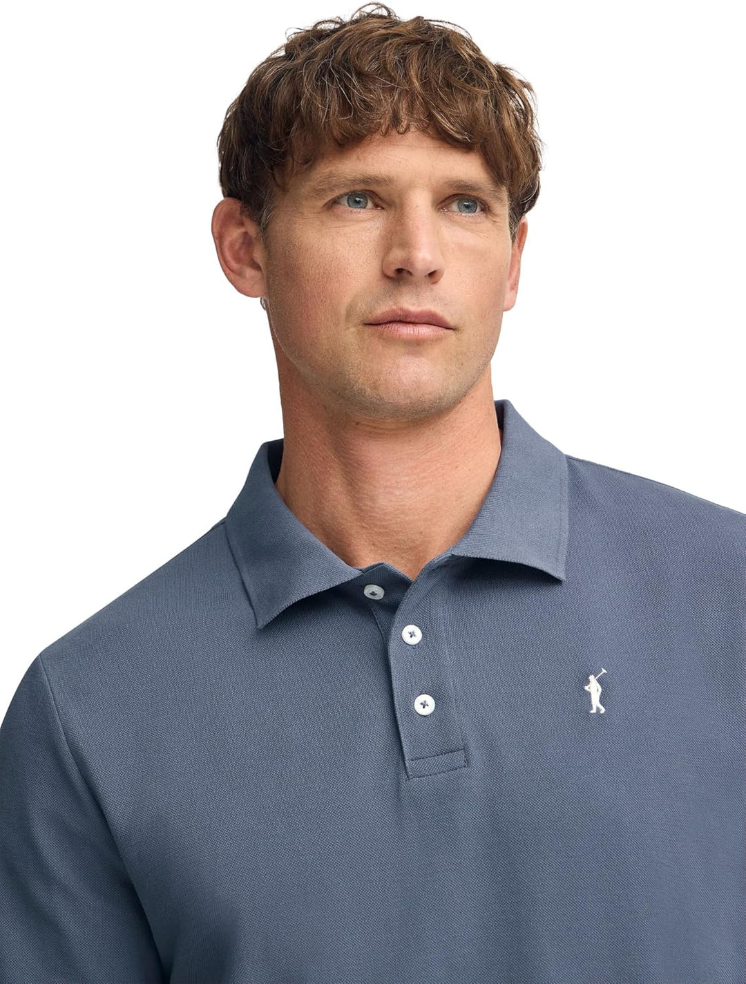 Polo Club Herren Poloshirt Kurzarm Regular Fit Baumwolle Männer Polohemd Longsleeve, Blau Denim