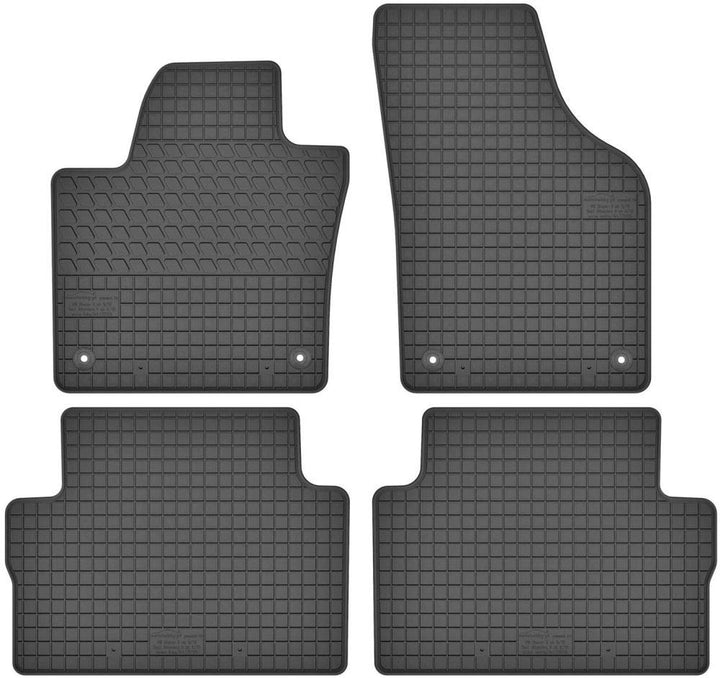 Fussmatten Vorne und Hinten 4er Set für VW Sharan II 2 ab 2010 7N 7 Sitzer Gummi Gummimatten