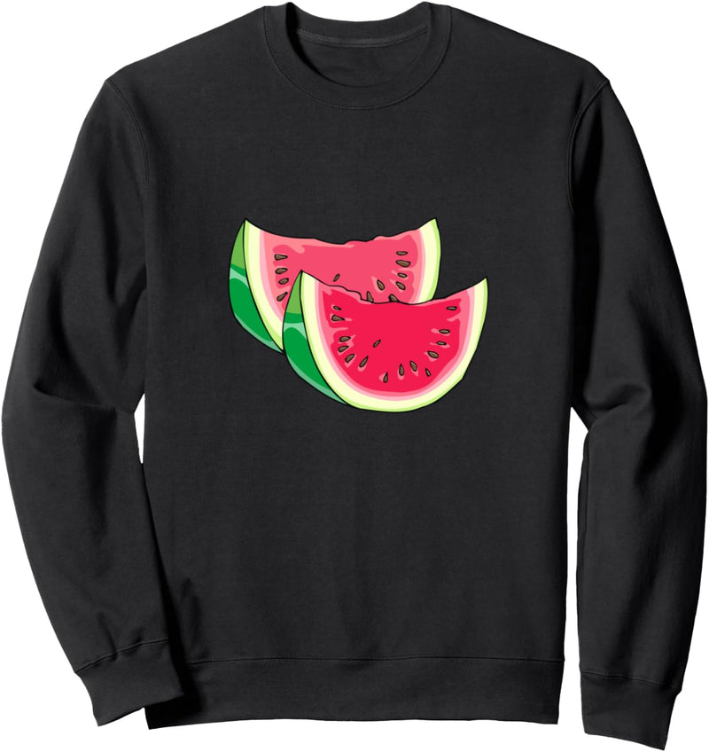 Wassermelonenscheiben Sweatshirt