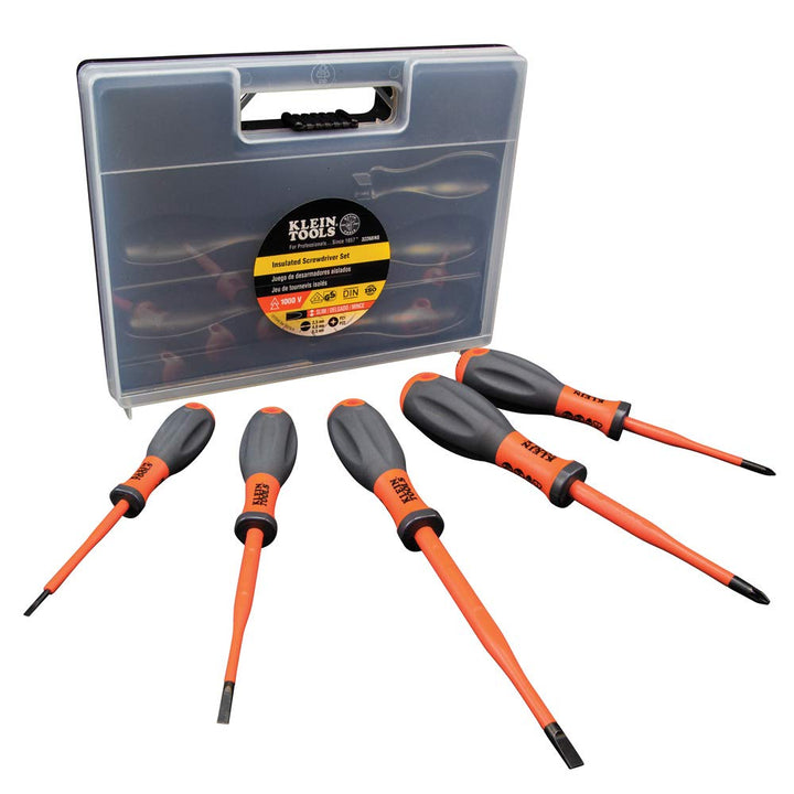 VDE Isolierter Schraubendreher-Set, 5-teilig, mit ergonomischen Griffen, VDE-geprüft, Klein Tools 32
