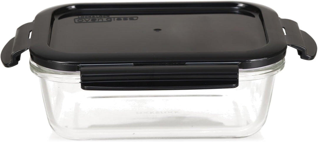 LOCK & LOCK Frischhaltedosen aus Glas mit Deckel, 3er Set eckig & gross - OVEN GLASS - Kühlschrank &