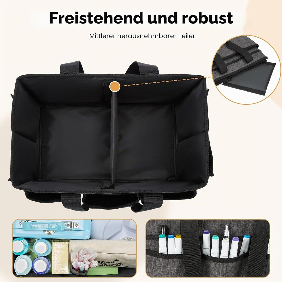 JOSIVIKY Basteltasche, Kunst-Organizer, Tragetasche, Reinigungsbedarf, Auto-Organizer für Werkzeugbe