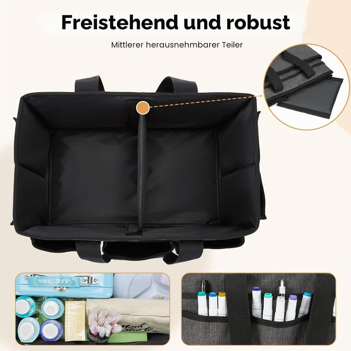 JOSIVIKY Basteltasche, Kunst-Organizer, Tragetasche, Reinigungsbedarf, Auto-Organizer für Werkzeugbe