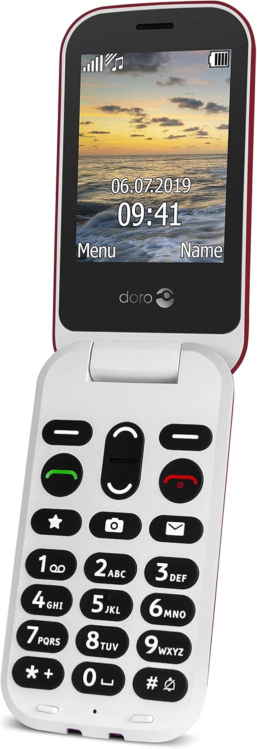 Doro 6060 - GSM Mobiltelefon im eleganten Klappdesign (3 MP Kamera, 2,8 Zoll (7,11cm) Display, GPS,