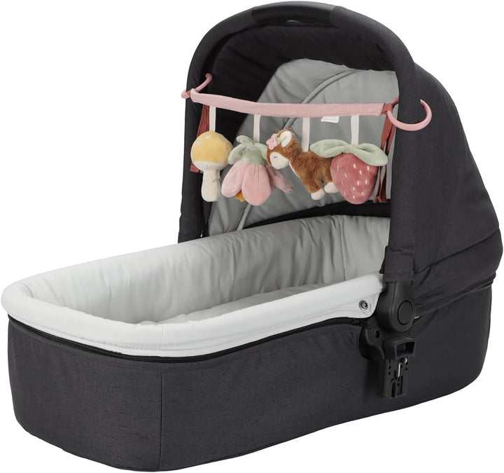 Little Dutch 9011 Stoff Kinderwagenkette Spielzeug für Babyschale - Fairy Garden rosa