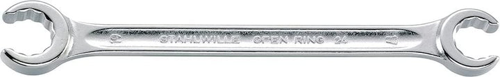 Stahlwille 24 24 X 27 Offener Doppelringschlüssel abgew. OPEN-RING, 24 x 27 mm, Silber 24 x 27 mm Si
