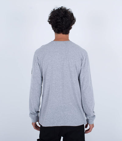 Hurley Herren Evd The Box Ls Tshirt S Dk Grau Htr, S Dk Grau Htr