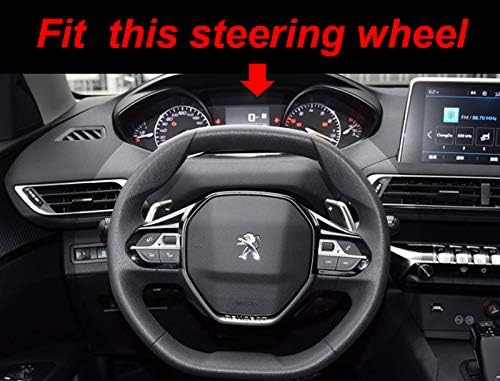 Mayco Bell Mikrofaser Leder Auto Lenkradbezug Fit für Peugeot 3008 206 207 208 2016-2019 508 208 201