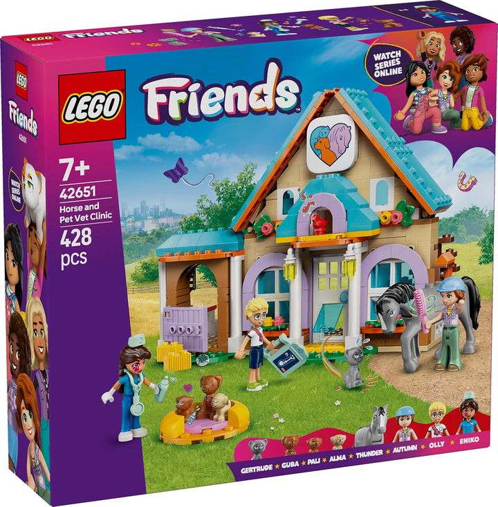 LEGO Friends Tierarztpraxis für Pferde und Haustiere, BAU- und Spielset für fantasievolle Rollenspie