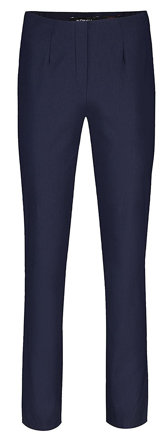 Robell Marie Stretchhose Schlupfhose Damen Hose Slim Fit - Winter Qualität Saison 2017/18 (38, navy)