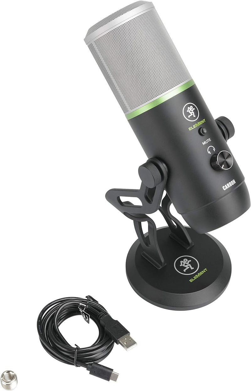 Mackie CARBON USB-Studiomikrofon Standfuss, inkl. Kabel, Metallgehaeuse