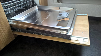 IKEA Gleitscharnier Behjälplig für vollintegriete Geschirrspüler aller Marken (silber, neue Version
