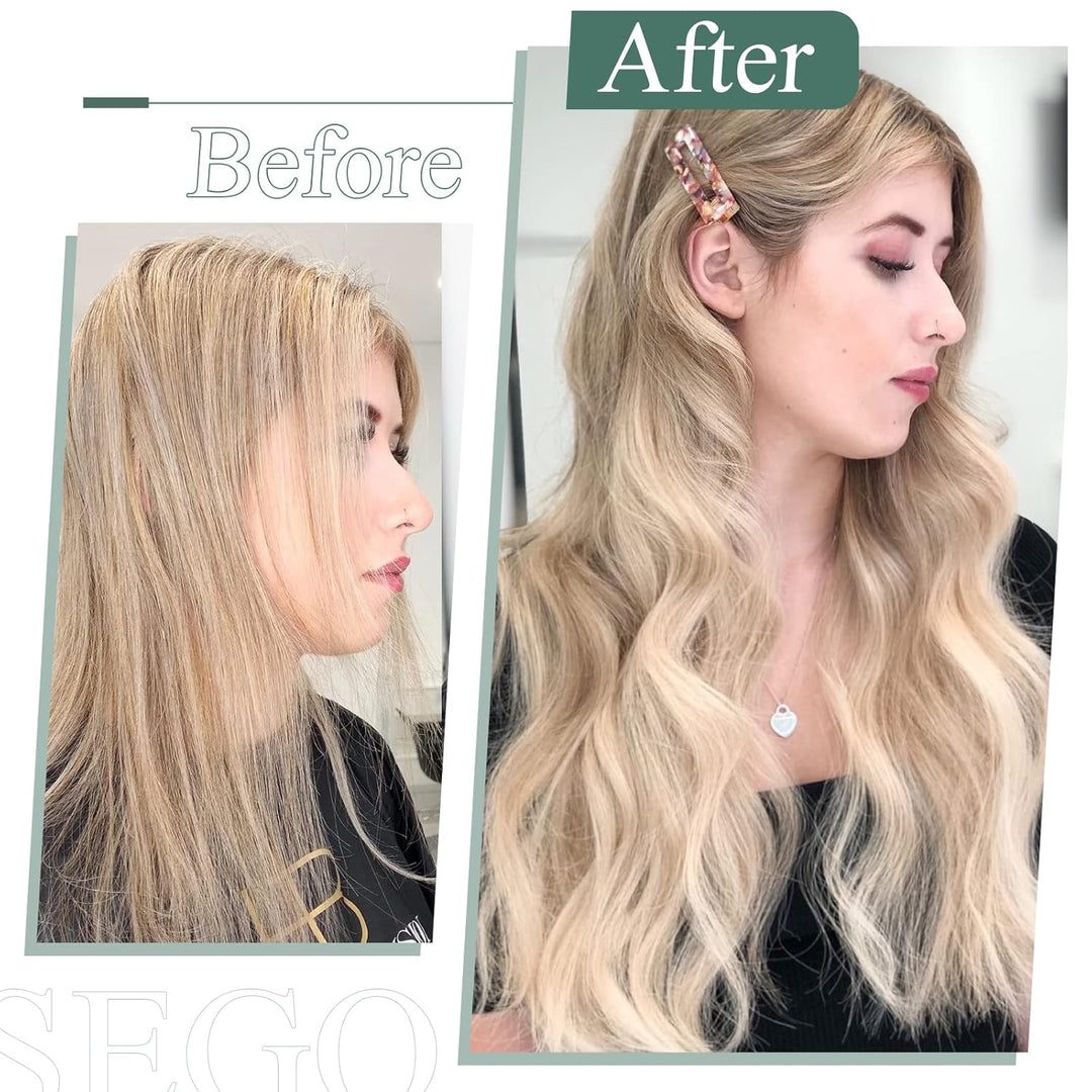 SEGO Nanoring Extension Echthaar 1g Loop Haarverlängerung Haarteile 50 Strähnen 7A 100% Remy Human H